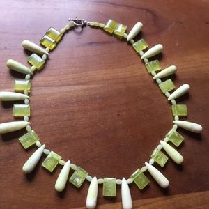 Citrine like stone necklace